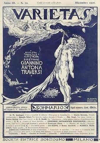 VARIETAS magazine side cover Issue 32 December 1906