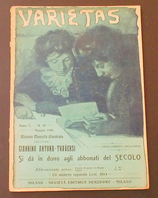 VARIETAS magazine side cover Issue 49 May 1908