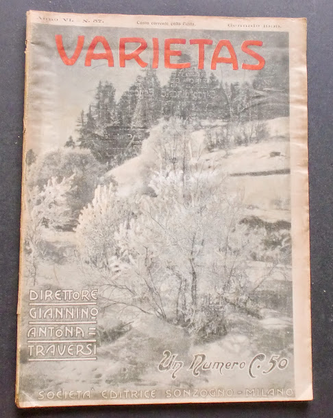 VARIETAS magazine side cover Issue 57 January 1909
