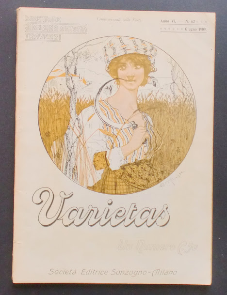 VARIETAS magazine side cover Issue 62 June 1909