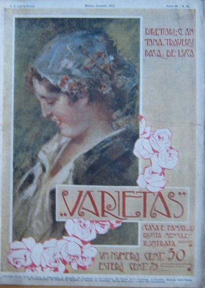 VARIETAS magazine side cover Issue 93 January 1912