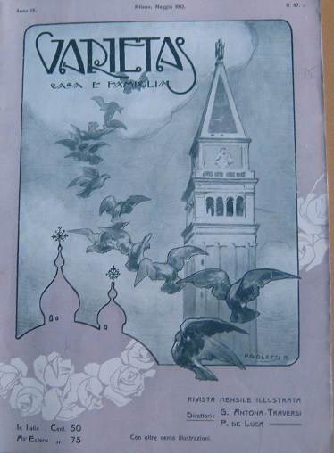 VARIETAS magazine side cover Issue 97 May 1912