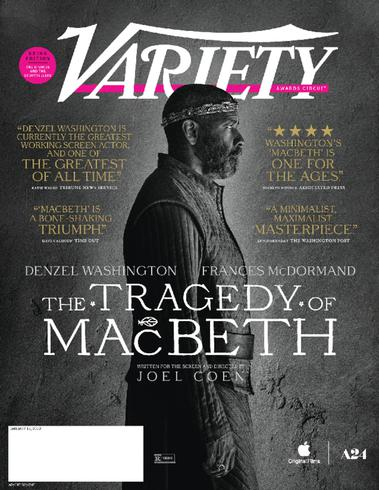 VARIETY magazine side cover 13 January 2022