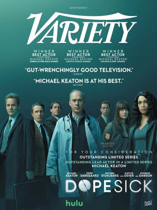 VARIETY magazine side cover 25 May 2022