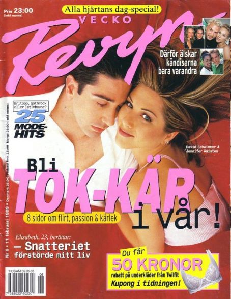 VECKO-REVYN magazine side cover 11 February 1999