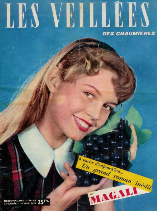 VEILLEES | LES magazine cover Issue 48  26 September 1953