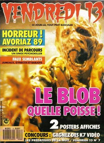 VENDREDI 13 magazine side cover Issue 8 February 1989
