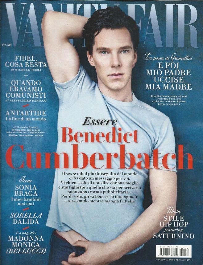 VANITY FAIR (Italy) magazine cover Issue 48 7 December 2016