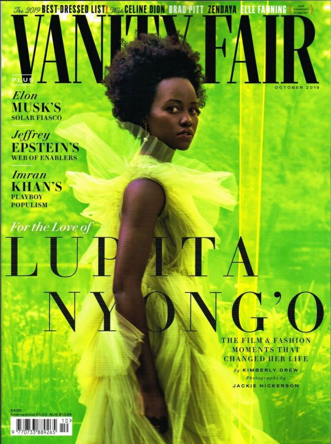 VANITY FAIR UK magazine side cover  October 2019