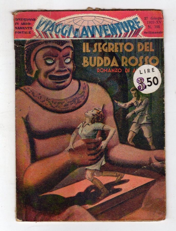 VIAGGI E AVVENTURE magazine side cover Issue 105 27 June 1937