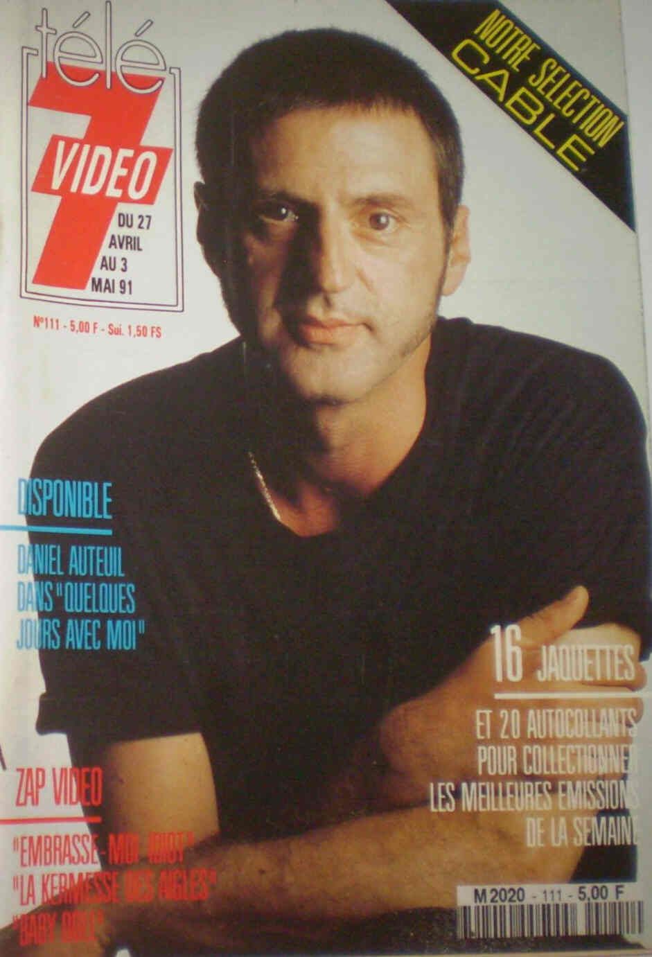 TELE 7 VIDEO magazine cover Issue 111 27 April 1991