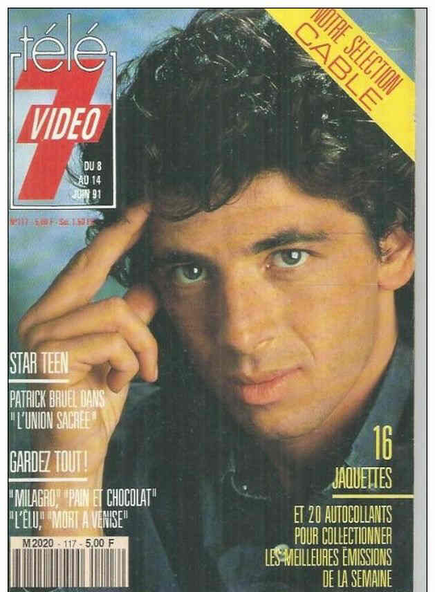 TELE 7 VIDEO magazine cover Issue 117 8 June 1991