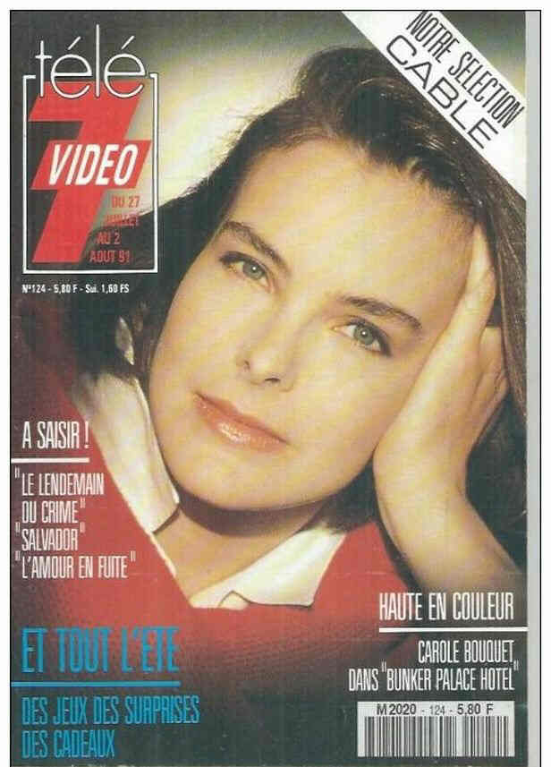 TELE 7 VIDEO magazine cover Issue 124 27 July 1991