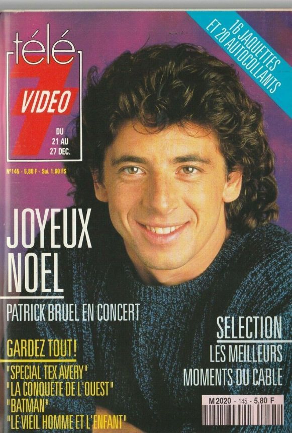 TELE 7 VIDEO magazine cover Issue 145 21 December 1991