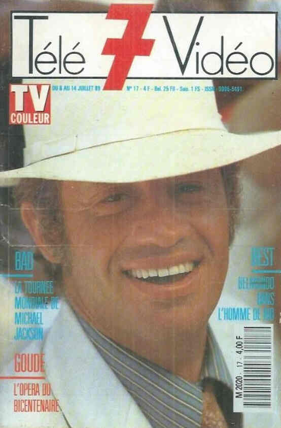 TELE 7 VIDEO magazine cover Issue 17 8 July 1989