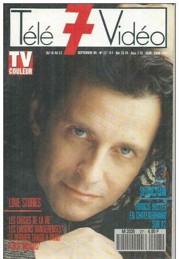 TELE 7 VIDEO magazine cover Issue 27 16 September 1989