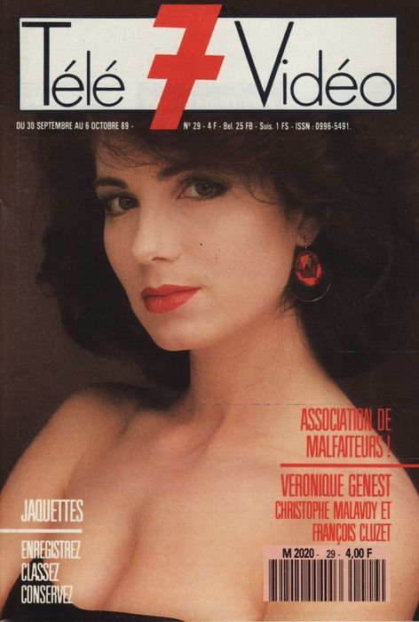TELE 7 VIDEO magazine cover Issue 29 30 September 1989