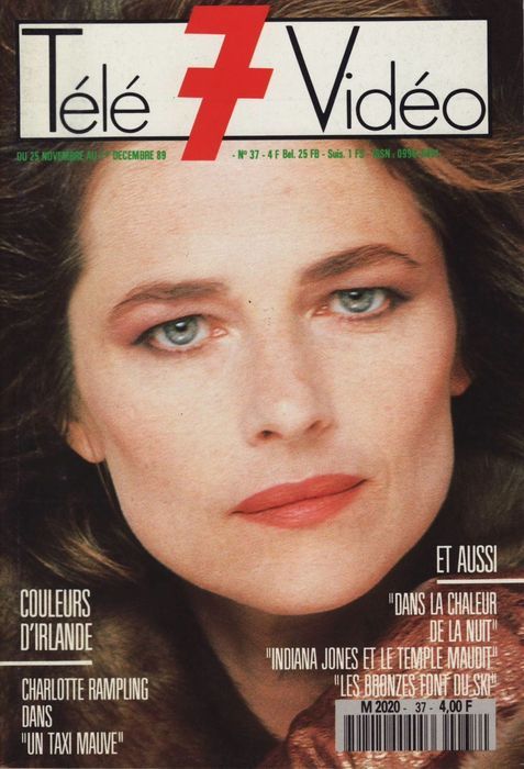 TELE 7 VIDEO magazine cover Issue 37 25 November 1989
