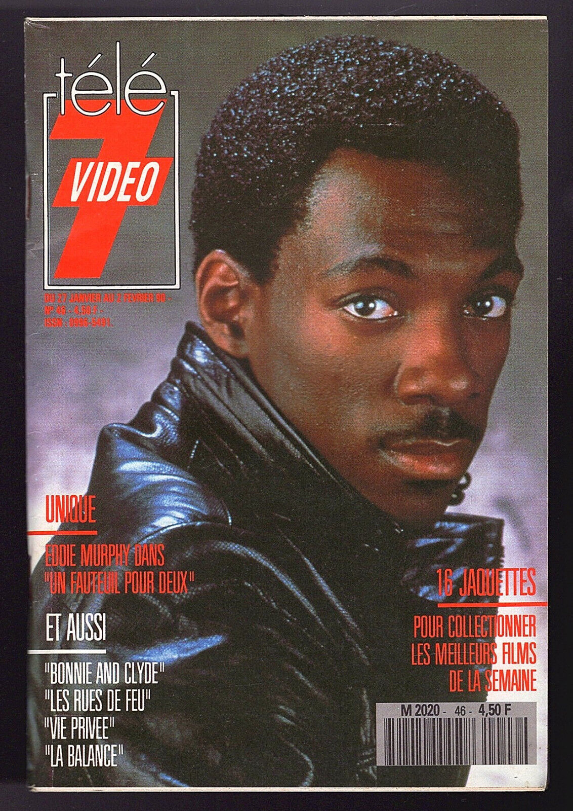 TELE 7 VIDEO magazine cover Issue 46 27 January 1990