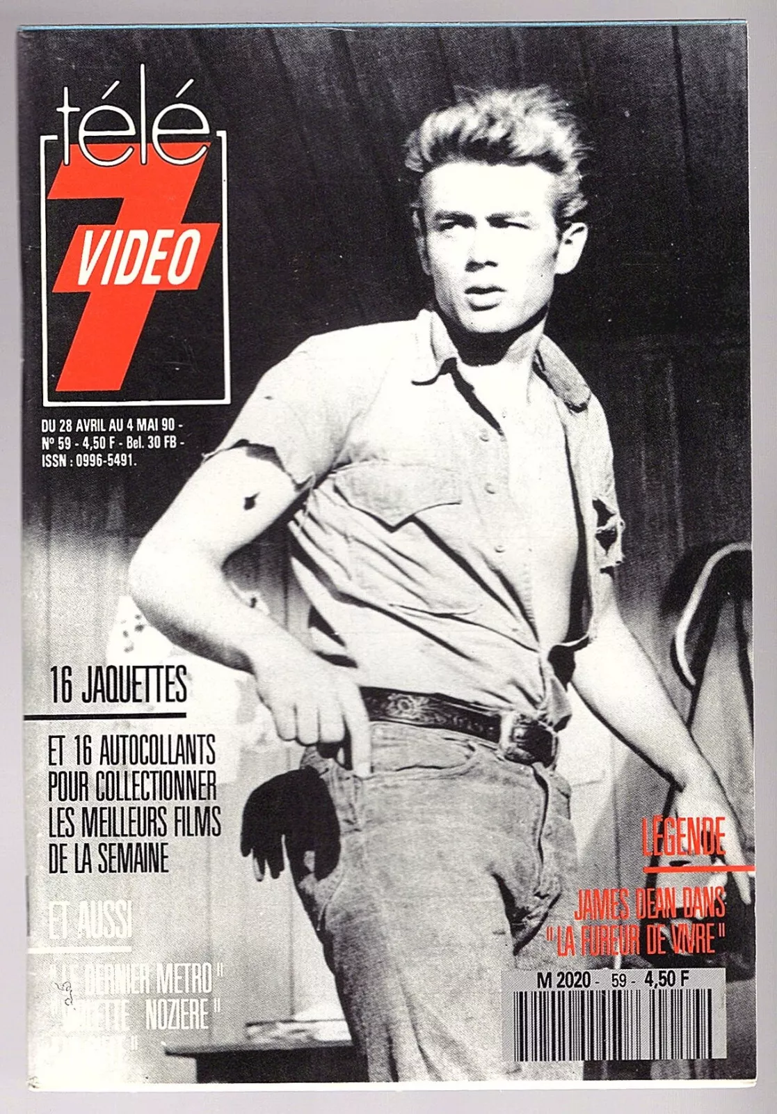 TELE 7 VIDEO magazine cover Issue 59 28 April 1990
