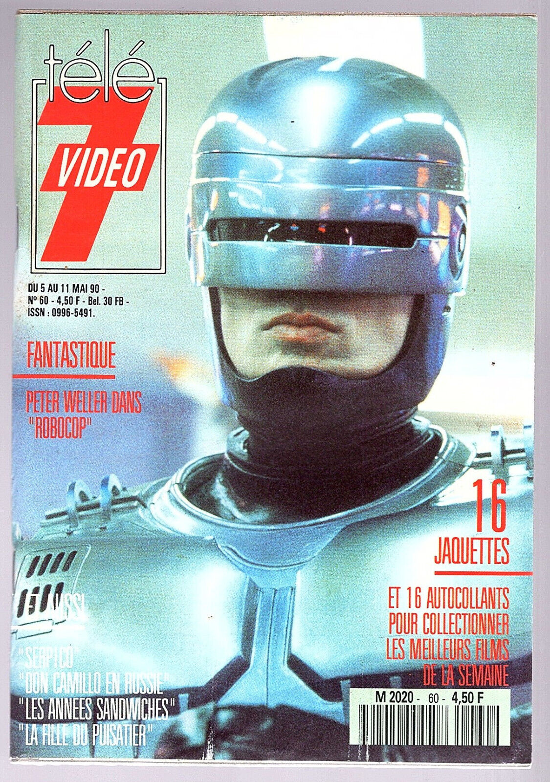 TELE 7 VIDEO magazine cover Issue 60 5 May 1990