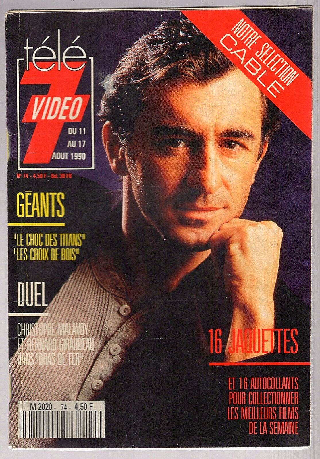TELE 7 VIDEO magazine cover Issue 74 11 August 1990