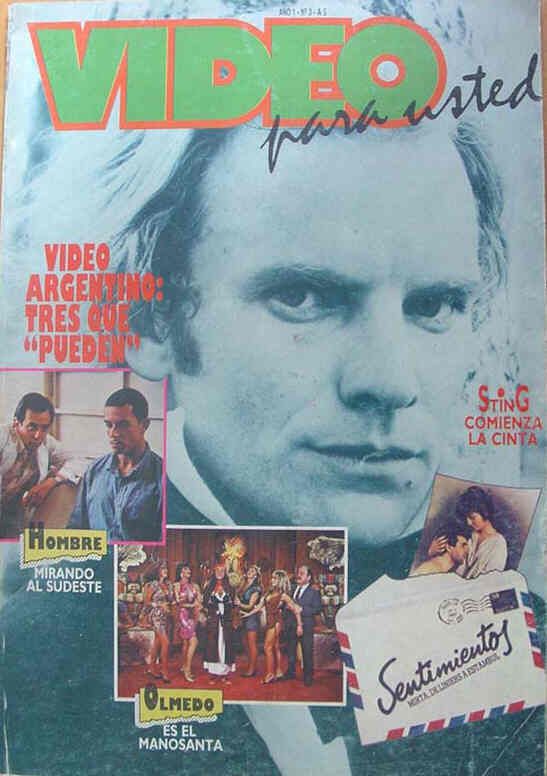 VIDEO PARA USTED magazine side cover Issue 3  1990