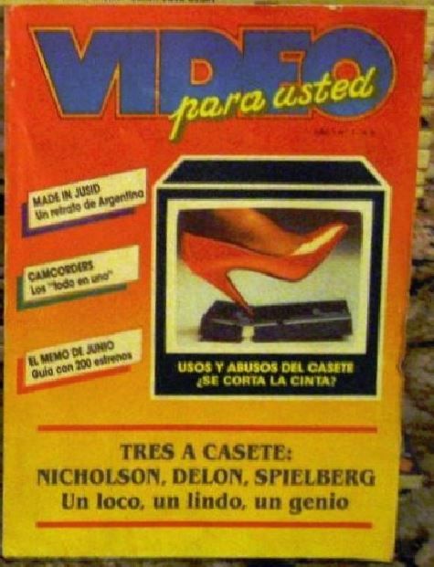 VIDEO PARA USTED magazine cover Issue 1  1990