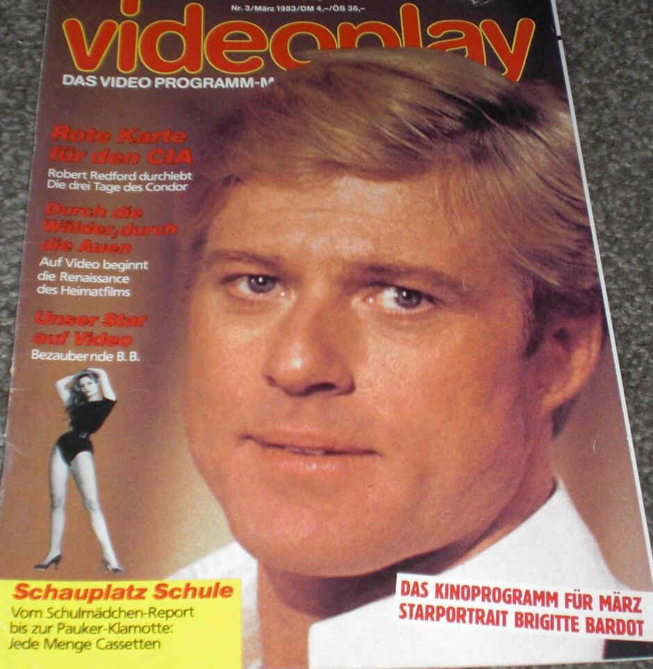 VIDEOPLAY/KINOTHEK magazine cover March 1983