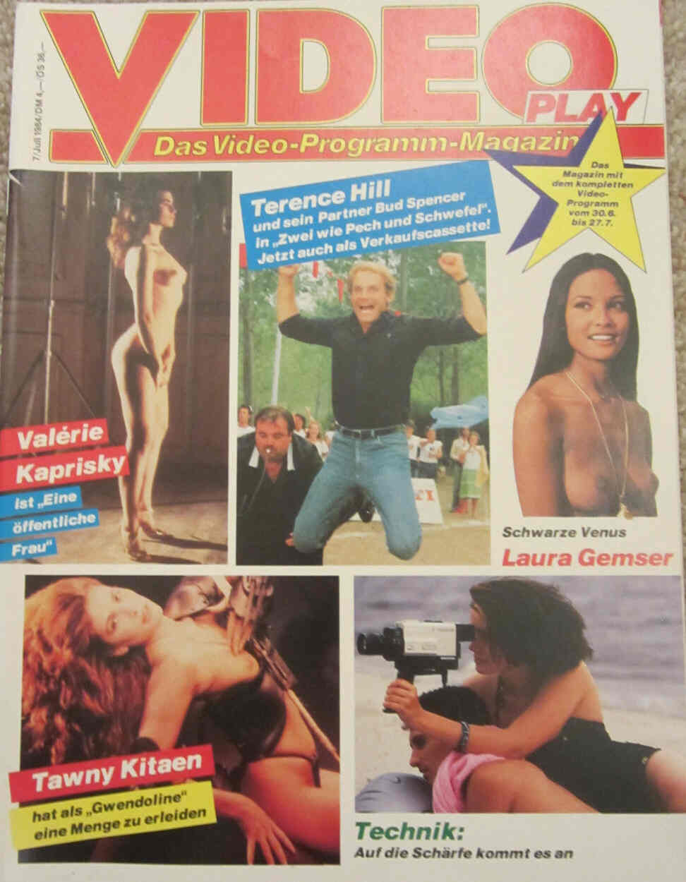 VIDEOPLAY/KINOTHEK magazine cover July 1984