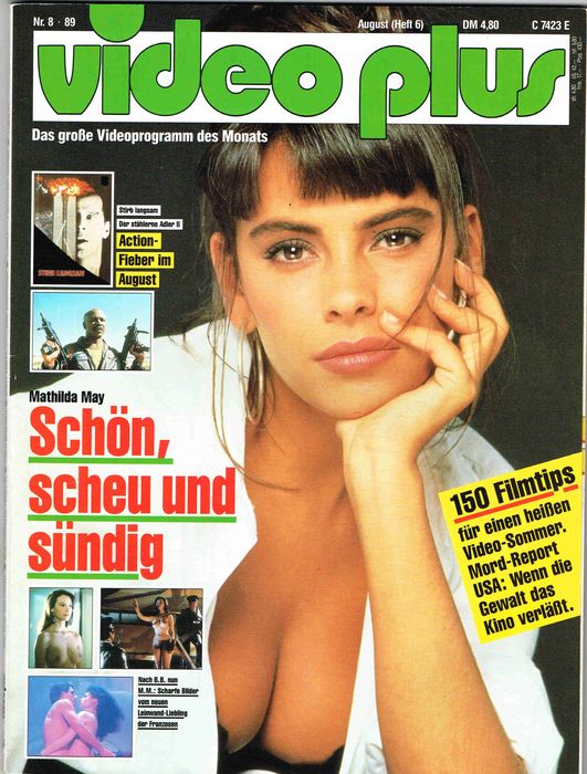 VIDEO PLUS magazine cover Issue 6 August 1989