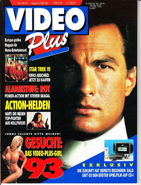 VIDEO PLUS magazine cover Issue 54 August 1993