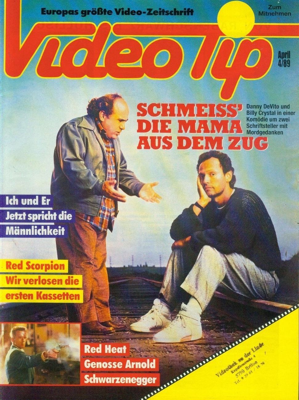 VIDEO TIP magazine cover April 1989