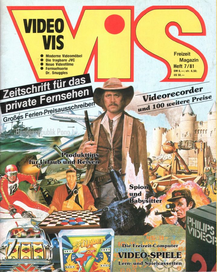 VIDEO VIS magazine cover Issue 7  1981