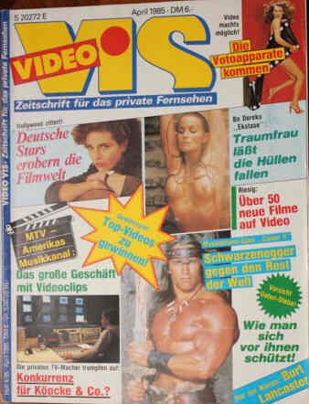 VIDEO VIS magazine cover Issue 4 April 1985
