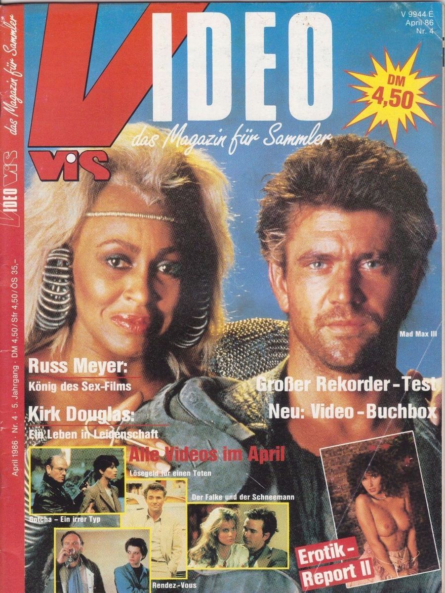 VIDEO VIS magazine cover Issue 4 April 1986