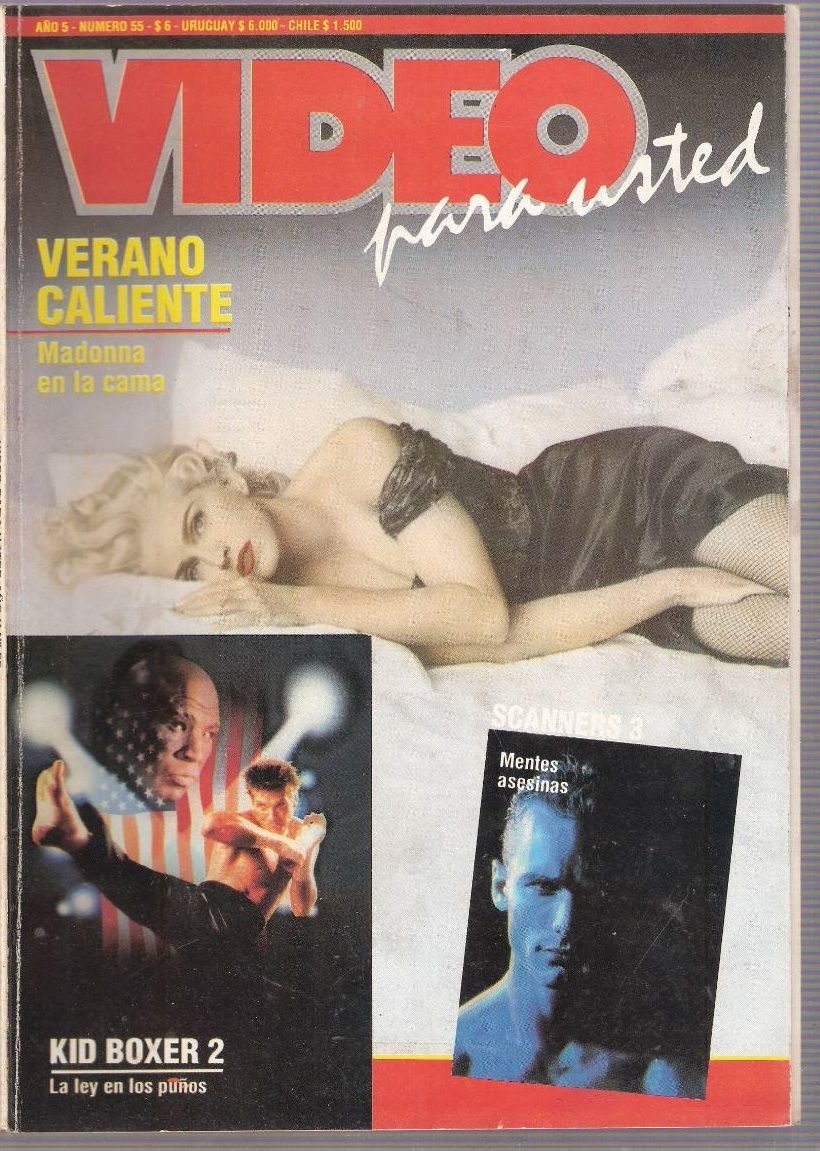 VIDEO PARA USTED magazine side cover Issue 55  1994