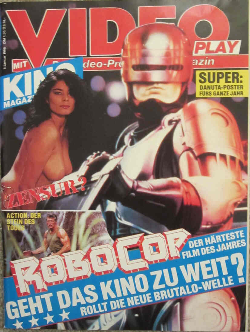 VIDEOPLAY/KINOTHEK magazine cover January 1988