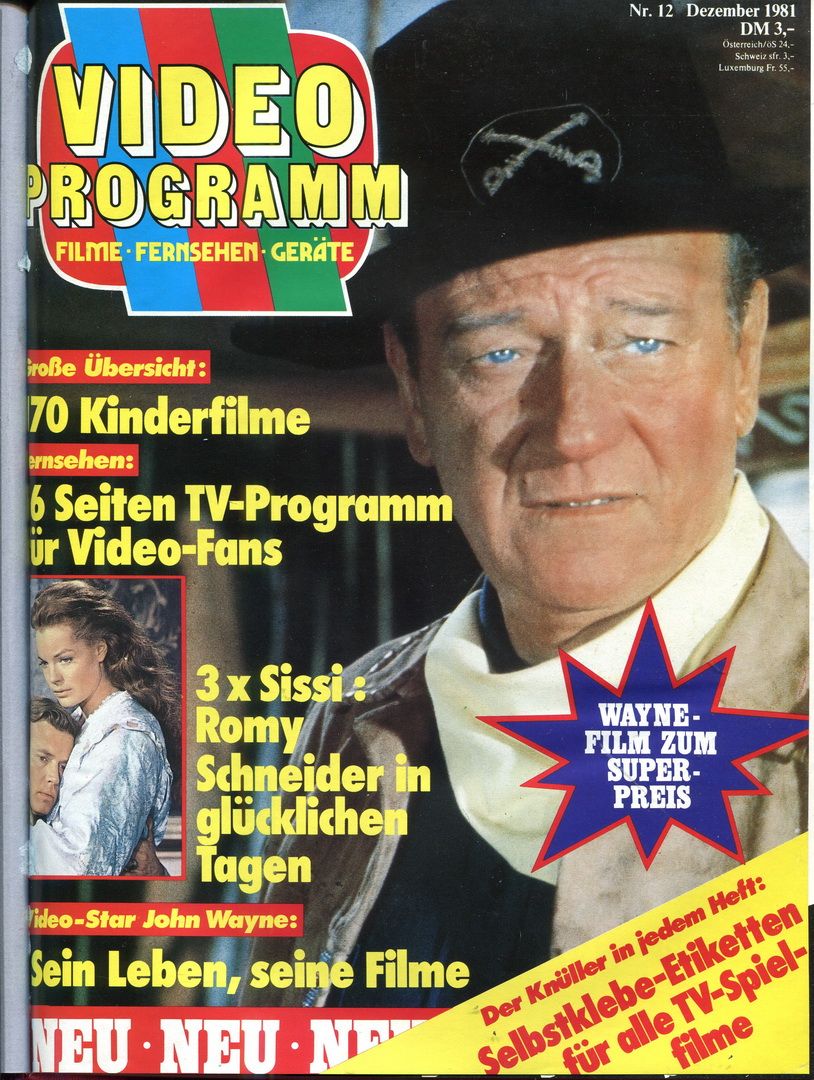 VIDEO PROGRAMM magazine cover  December 1981