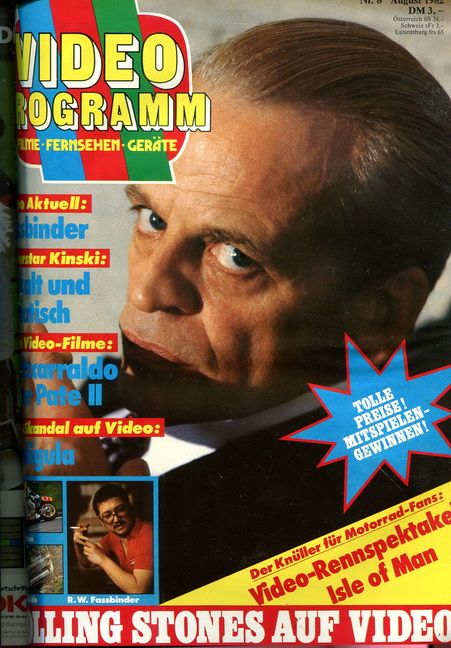 VIDEO PROGRAMM magazine cover  August 1982