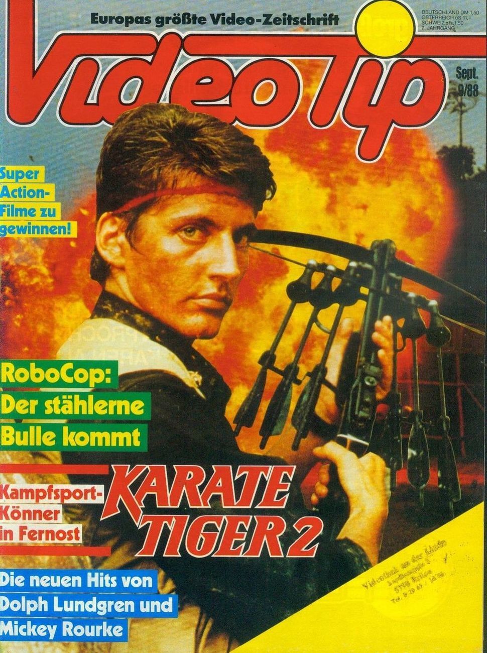 VIDEO TIP magazine cover September 1988