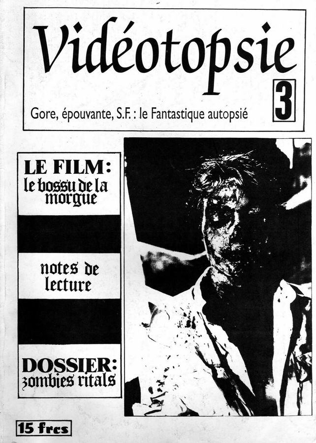 VIDEOTOPSIE magazine side cover Issue 3  1995