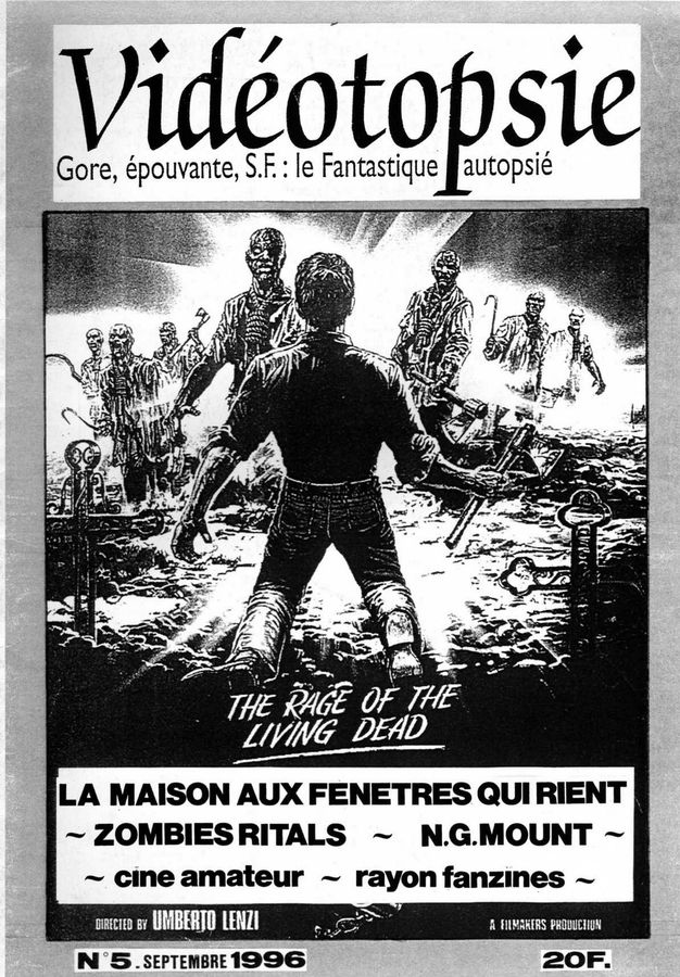 VIDEOTOPSIE magazine side cover Issue 5 September 1996