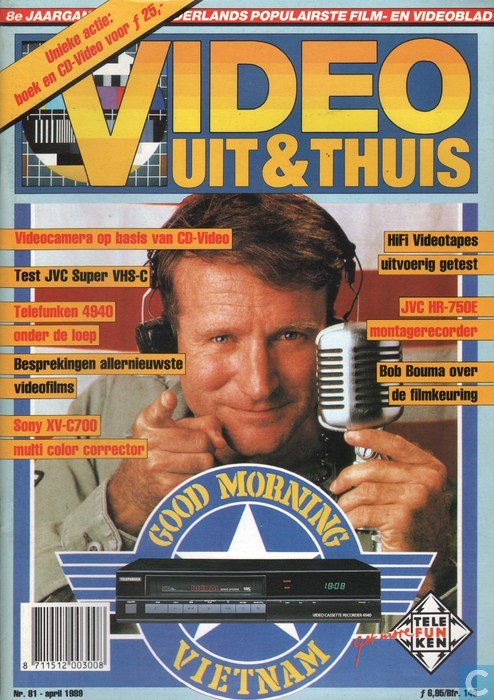 VIDEO UIT EN THUIS magazine cover Issue 81 April 1989