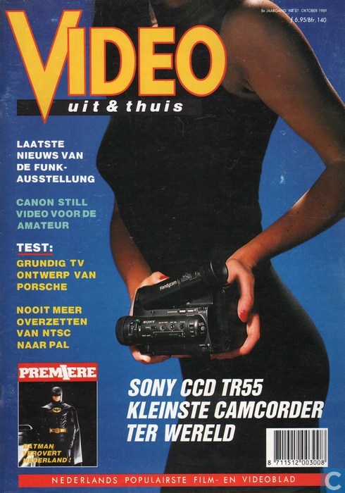 VIDEO UIT EN THUIS magazine side cover Issue 87 October 1989