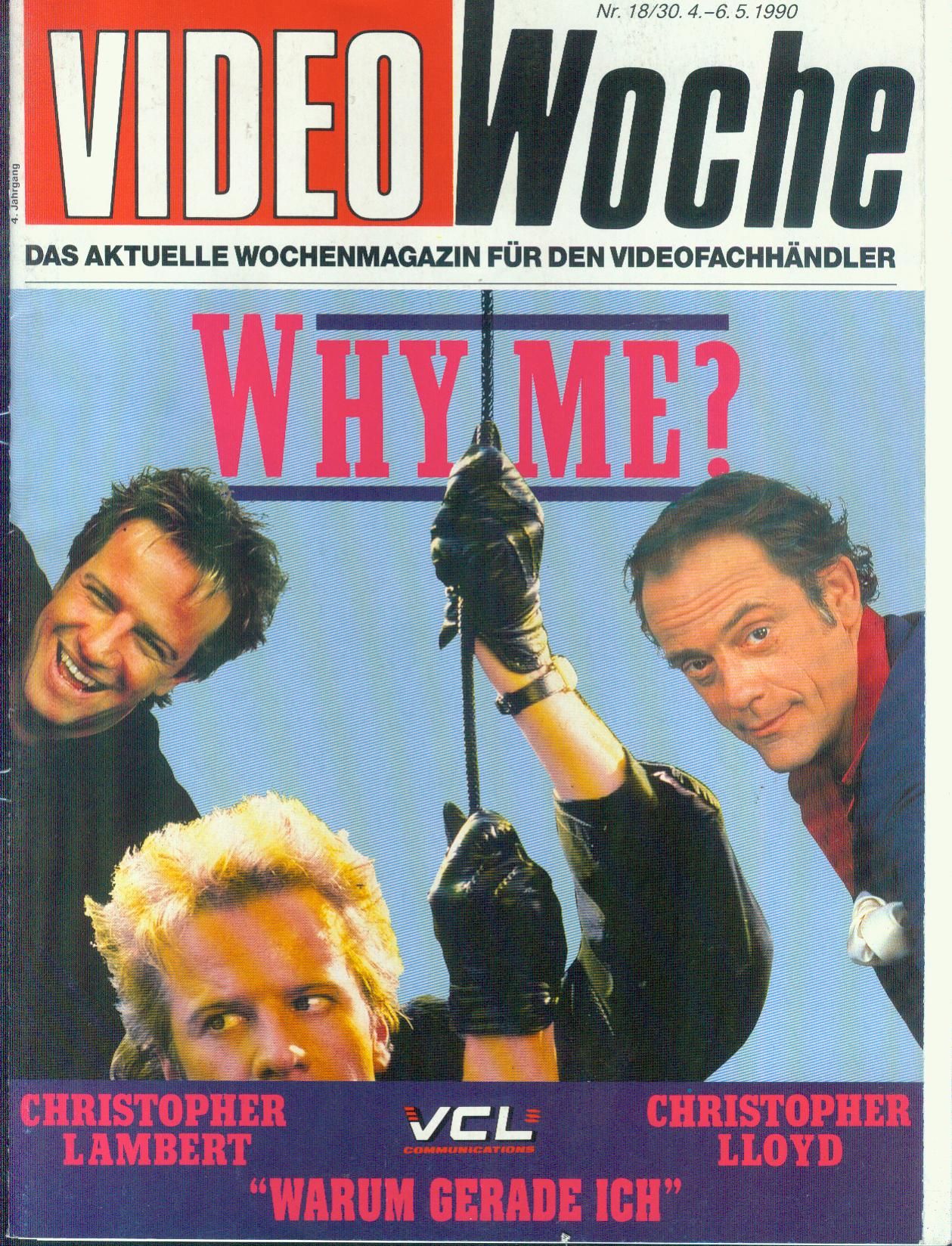 VIDEOWOCHE magazine side cover Issue 18   1990