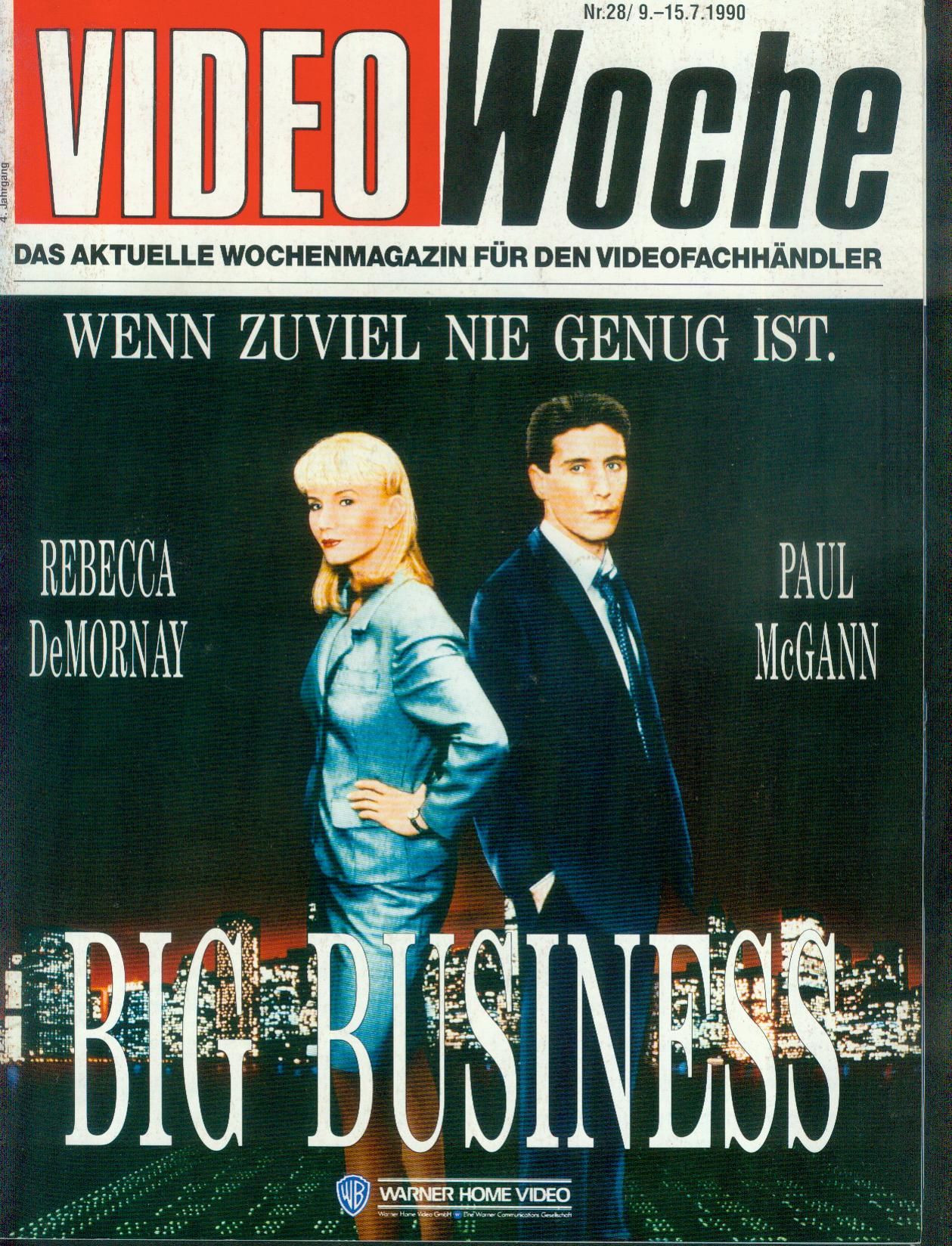 VIDEOWOCHE magazine side cover Issue 28   1990