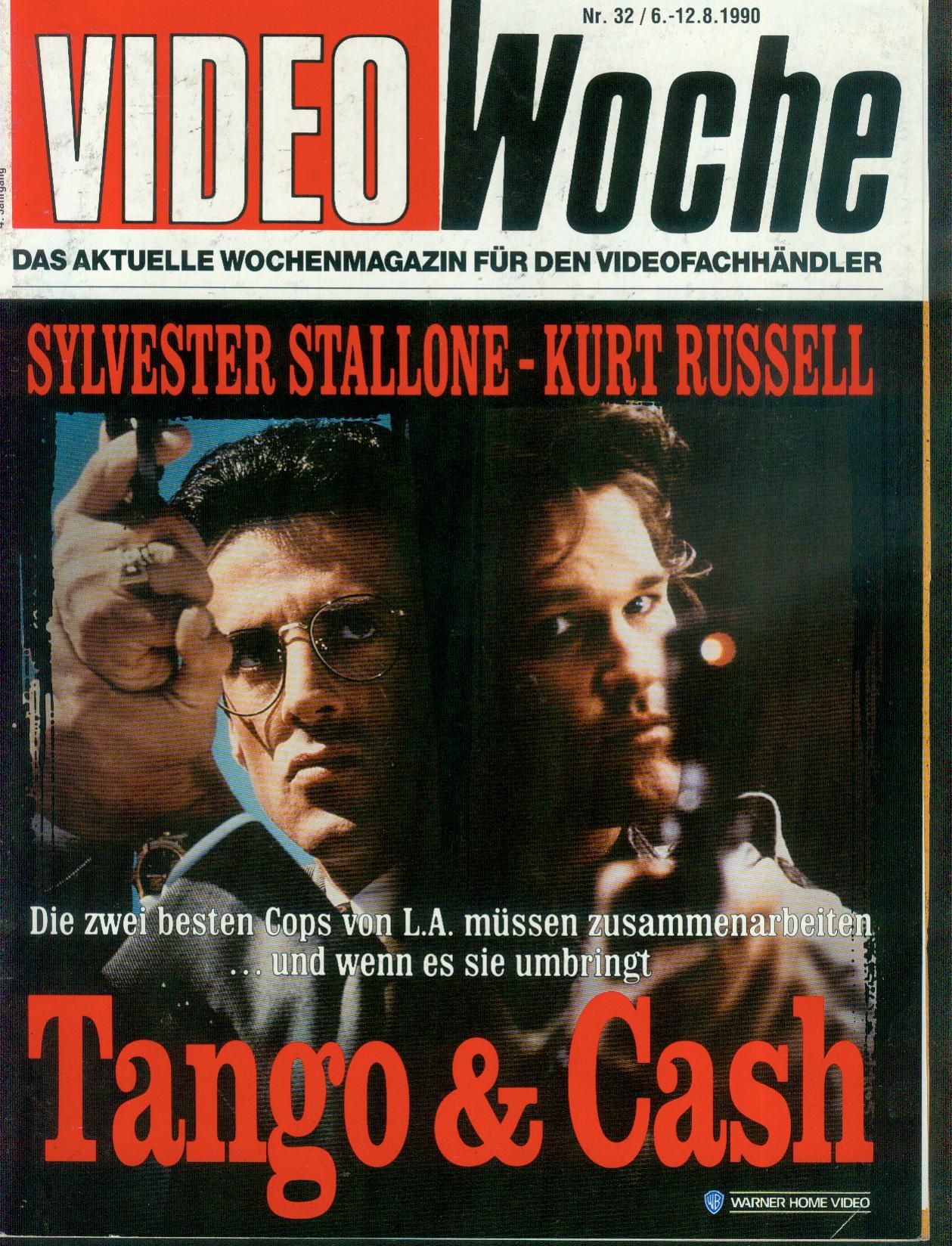 VIDEOWOCHE magazine side cover Issue 32   1990