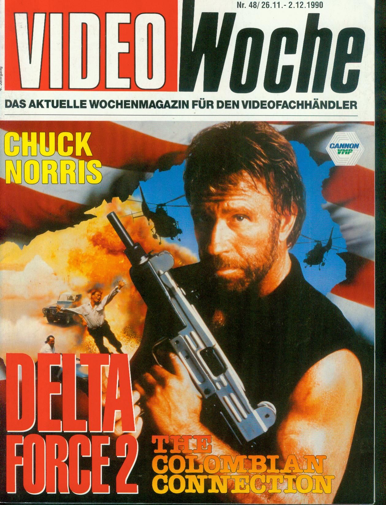 VIDEOWOCHE magazine side cover Issue 48   1990