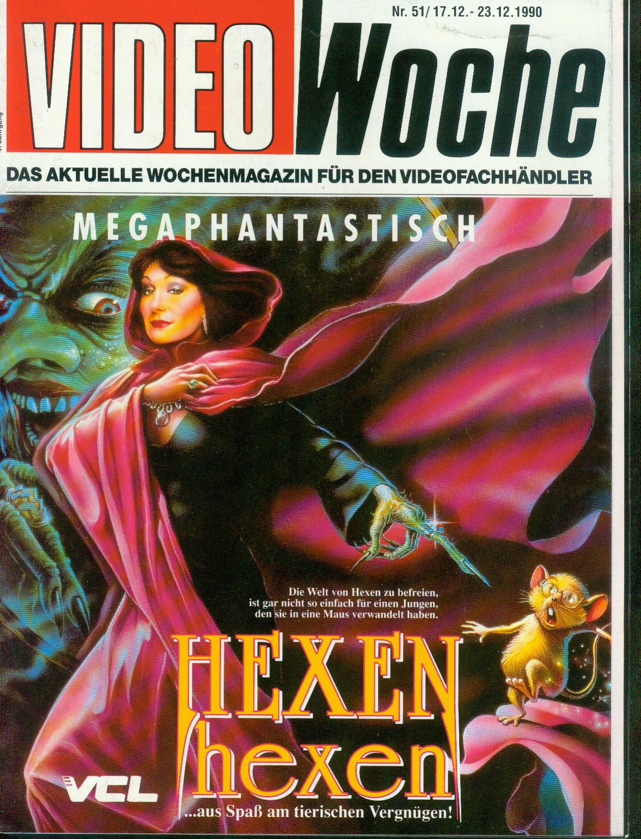 VIDEOWOCHE magazine side cover Issue 51   1990